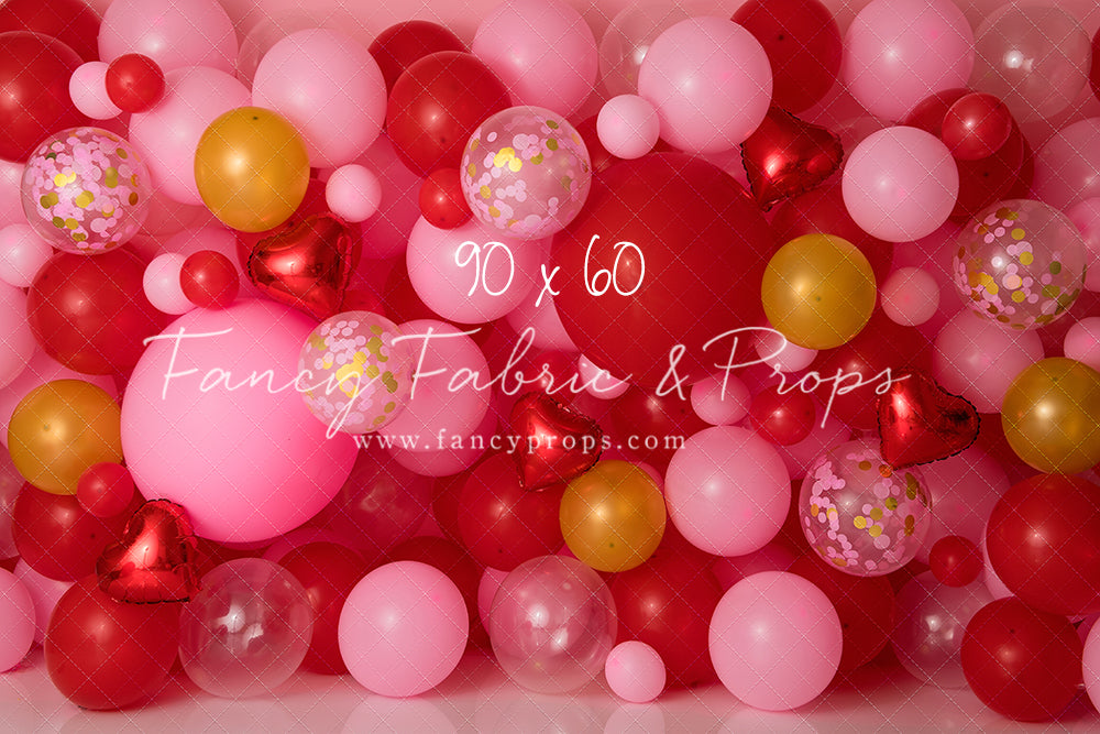 Golden Valentine Balloon Wall