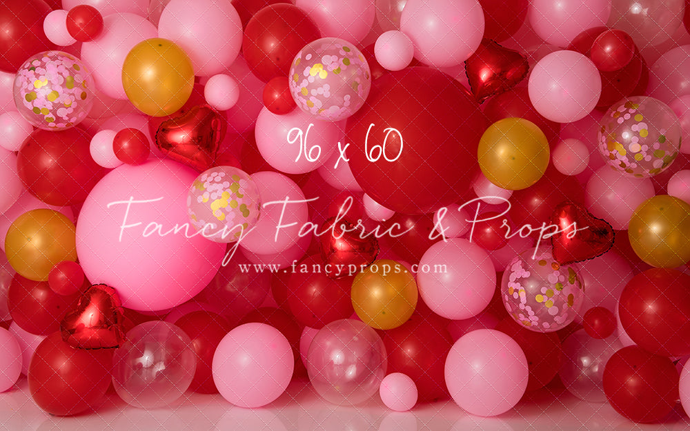 Golden Valentine Balloon Wall