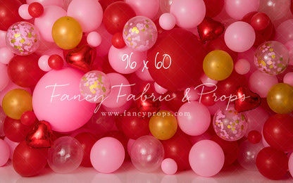 Golden Valentine Balloon Wall
