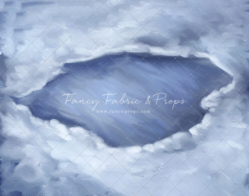 Midnight Snowy Pond Mat Floor