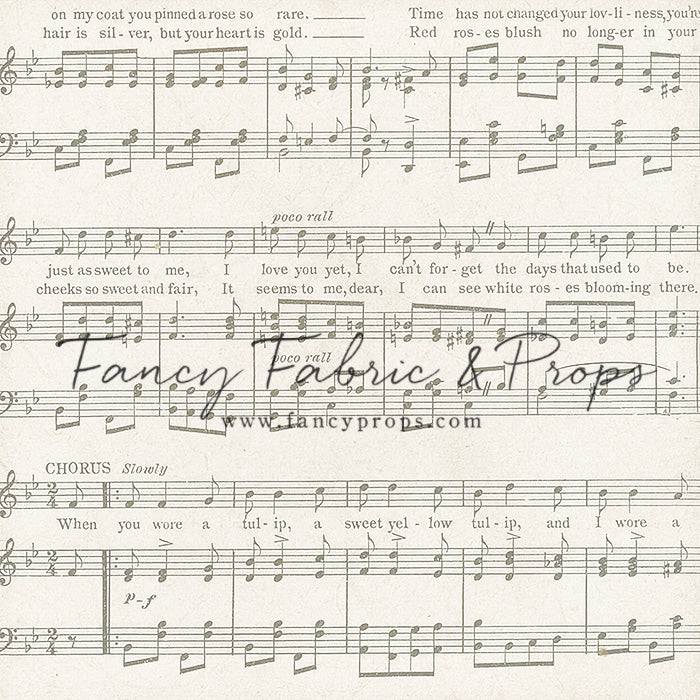 Music Notes – Fancy Fabric & Props