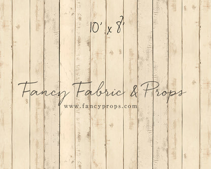 Narrow Amanda Cream Barn Wood Planks Mat Floor