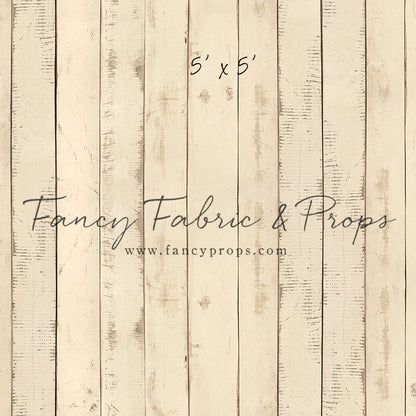 Narrow Amanda Cream Barn Wood Planks Mat Floor