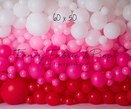 Ombre Valentine Balloon Wall