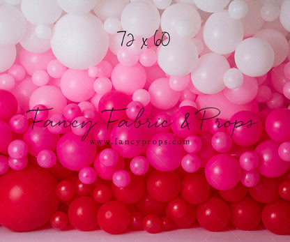 Ombre Valentine Balloon Wall