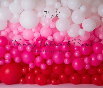 Ombre Valentine Balloon Wall