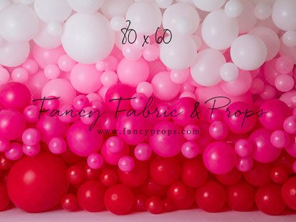Ombre Valentine Balloon Wall
