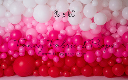 Ombre Valentine Balloon Wall
