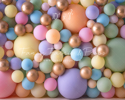 Pastel Palette Balloon Wall