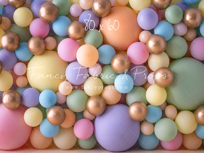 Pastel Palette Balloon Wall