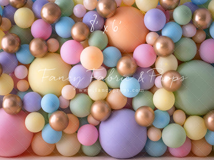 Pastel Palette Balloon Wall