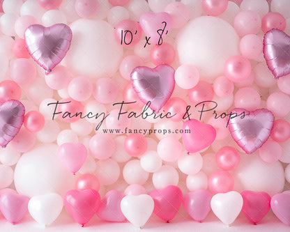 Pastel Valentine Balloon Wall