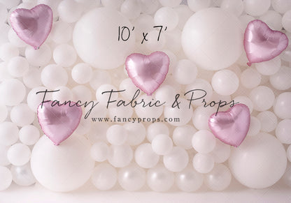 Pearl Valentine Balloon Wall