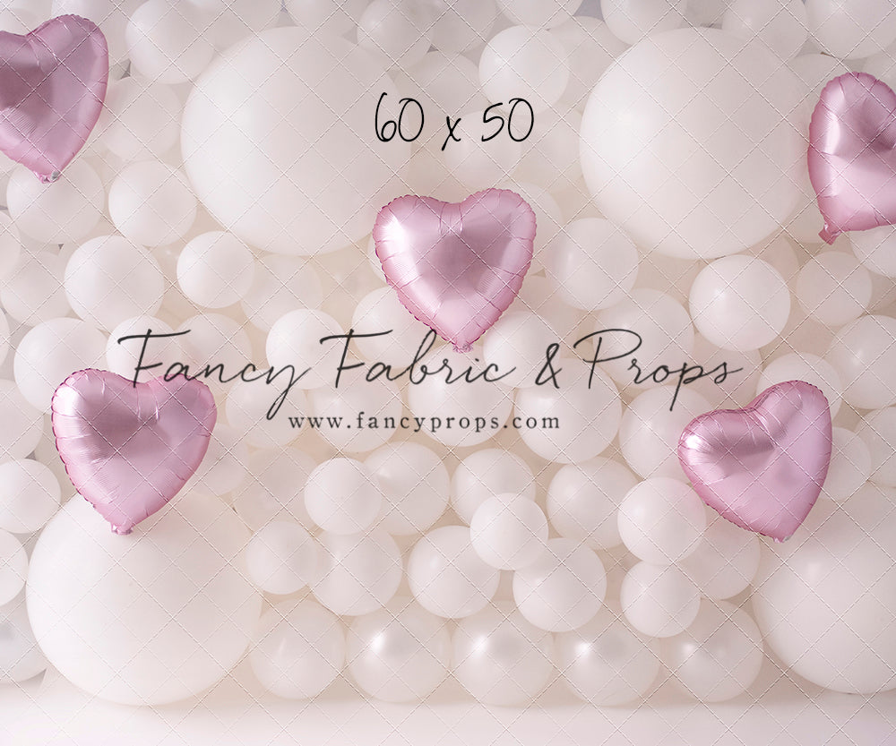 Pearl Valentine Balloon Wall
