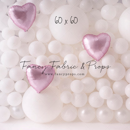 Pearl Valentine Balloon Wall