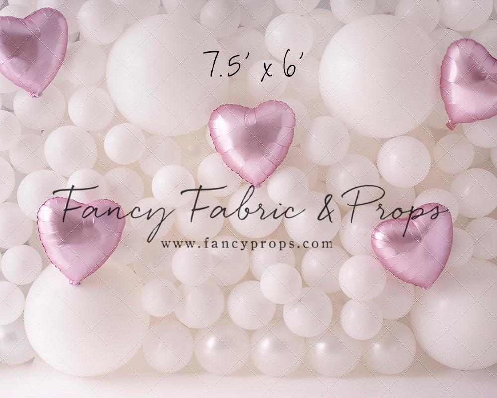 Pearl Valentine Balloon Wall