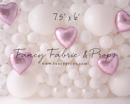 Pearl Valentine Balloon Wall