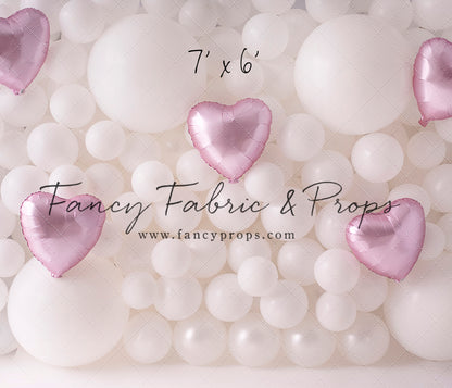 Pearl Valentine Balloon Wall
