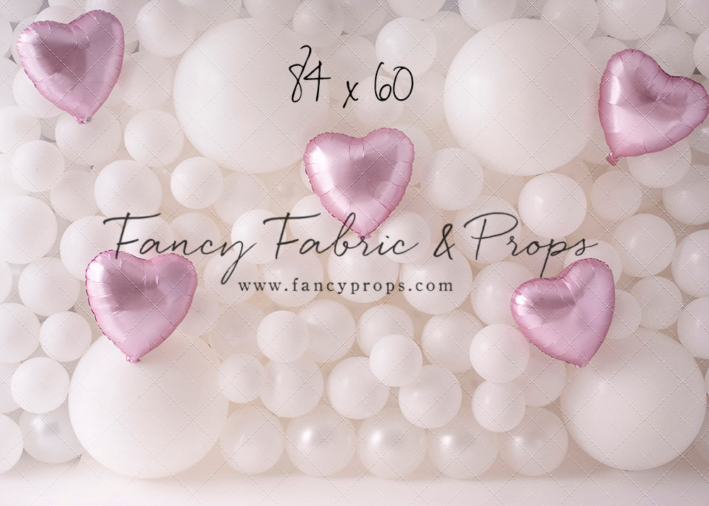 Pearl Valentine Balloon Wall