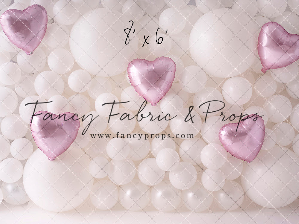 Pearl Valentine Balloon Wall