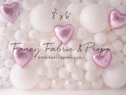 Pearl Valentine Balloon Wall