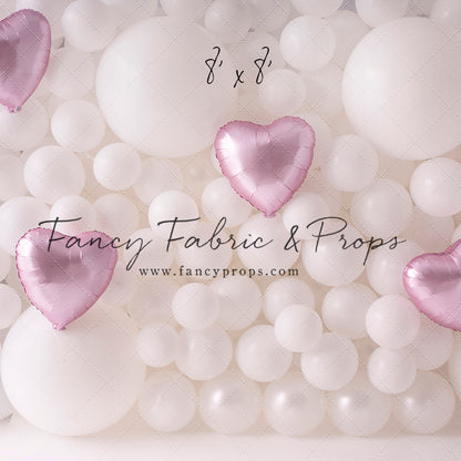 Pearl Valentine Balloon Wall