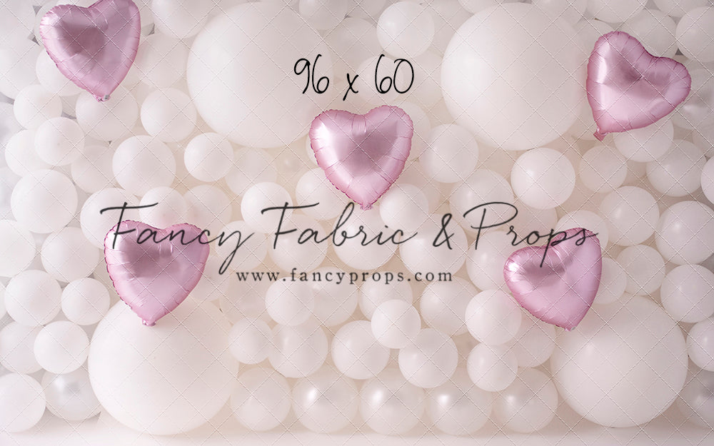 Pearl Valentine Balloon Wall