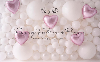 Pearl Valentine Balloon Wall