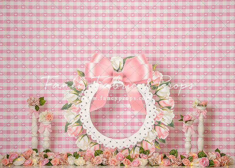 Pink Rose Wreath