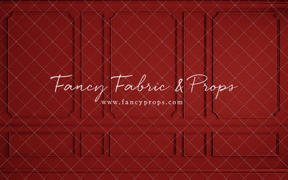 Red Wainscoting Wall