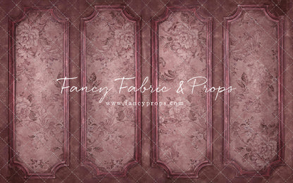 Rose Floral Wainscoting Wall