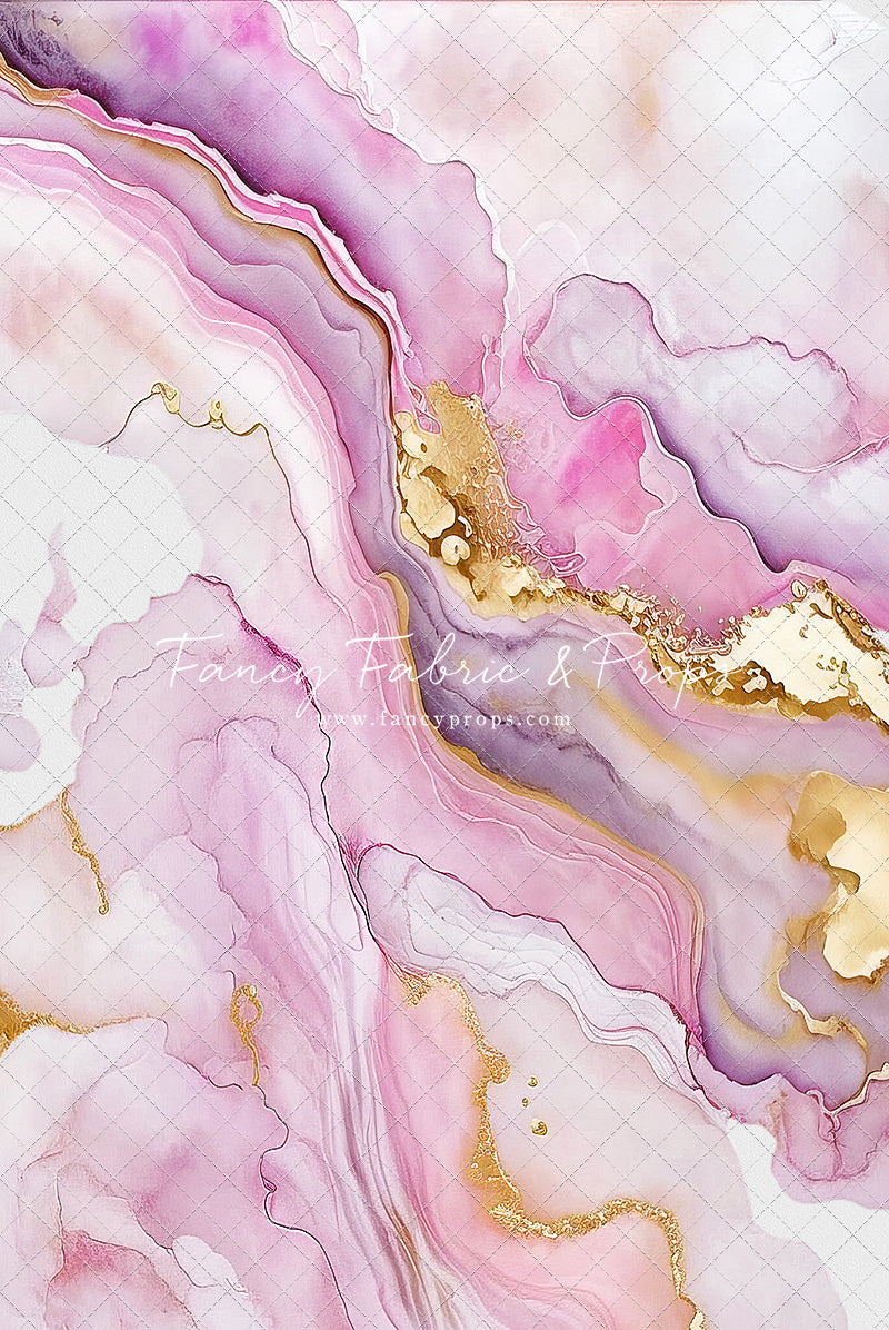 Rose Gold Marble Swirl - With Sweep Option