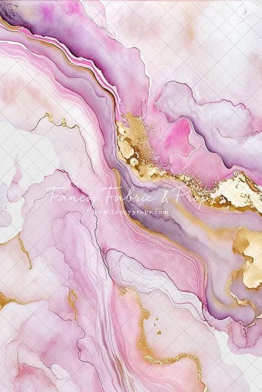 Rose Gold Marble Swirl - With Sweep Option