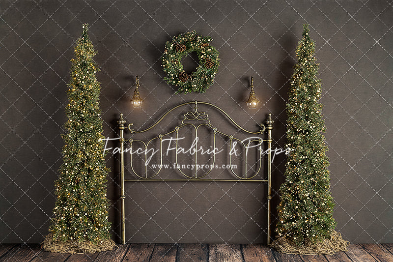 Rustic Holiday Bed With Trees