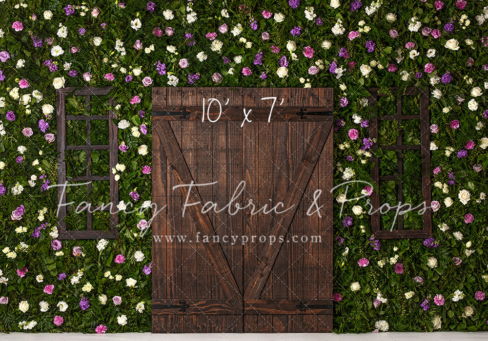 Rustic Rose Wall