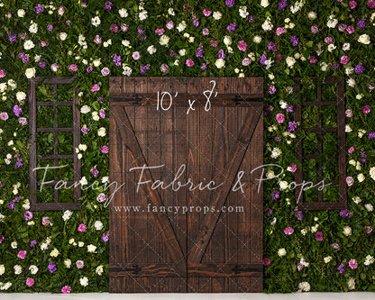 Rustic Rose Wall