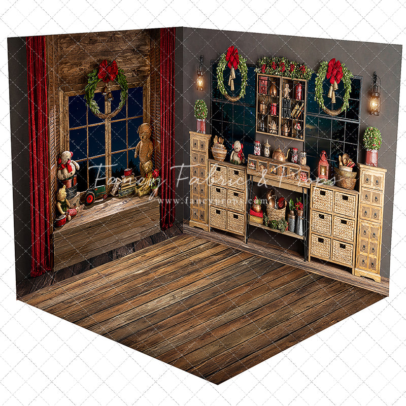 Serene Christmas Kitchen Room