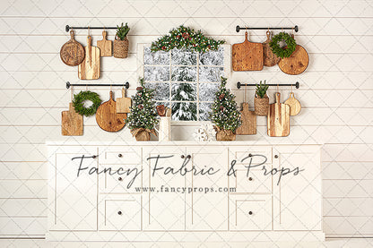 Snowy Country Christmas Kitchen