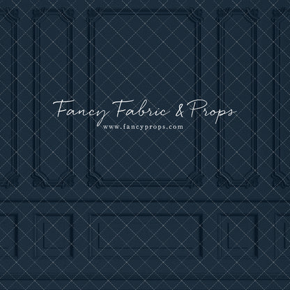 Classic Navy Wainscoting Wall 60x50" - Littles Collection
