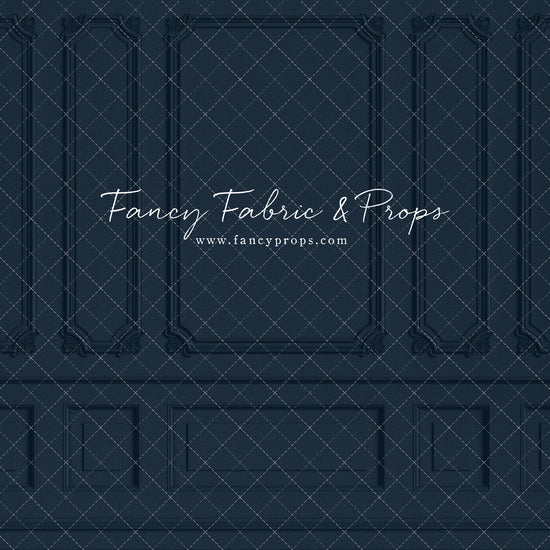 Classic Navy Wainscoting Wall 60x50" - Littles Collection