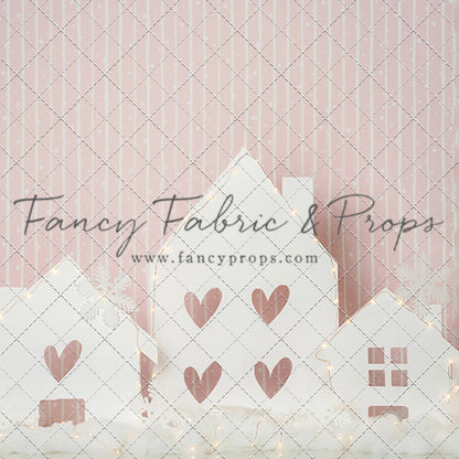 Pink Snowy Neighborhood