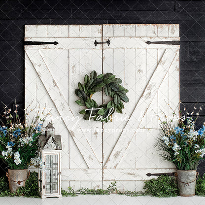 Charcoal Barn Door Blooms