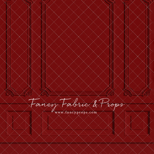Classic Red Wainscoting Wall - With Sweep Option