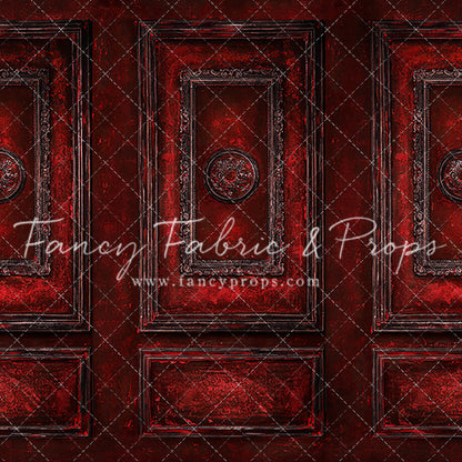 Crimson Antiqued Wall