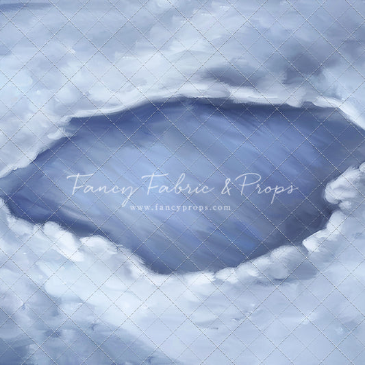 Midnight Snowy Pond Mat Floor