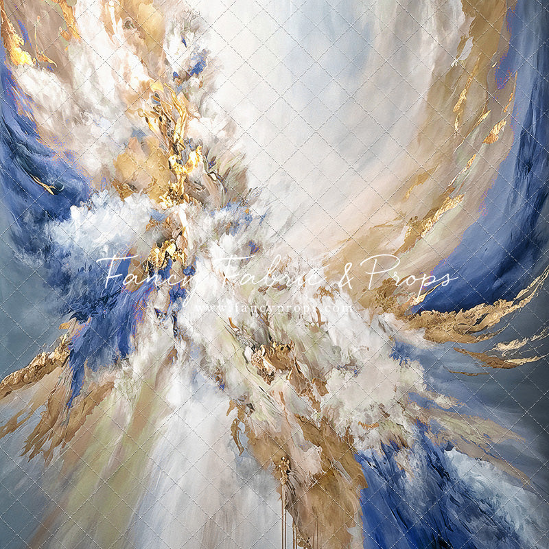 Navy Marble - With Sweep Option