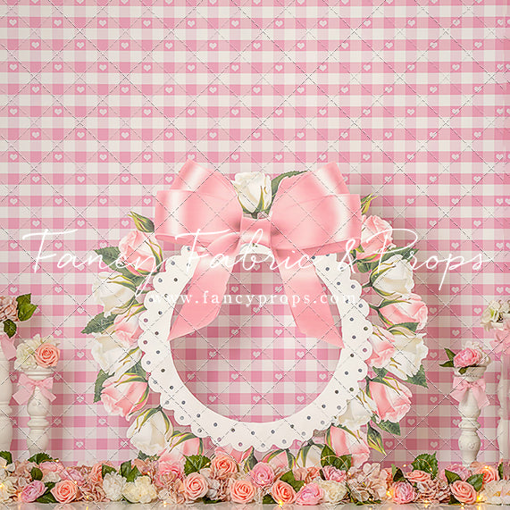Pink Rose Wreath