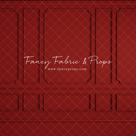 Red Wainscoting Wall