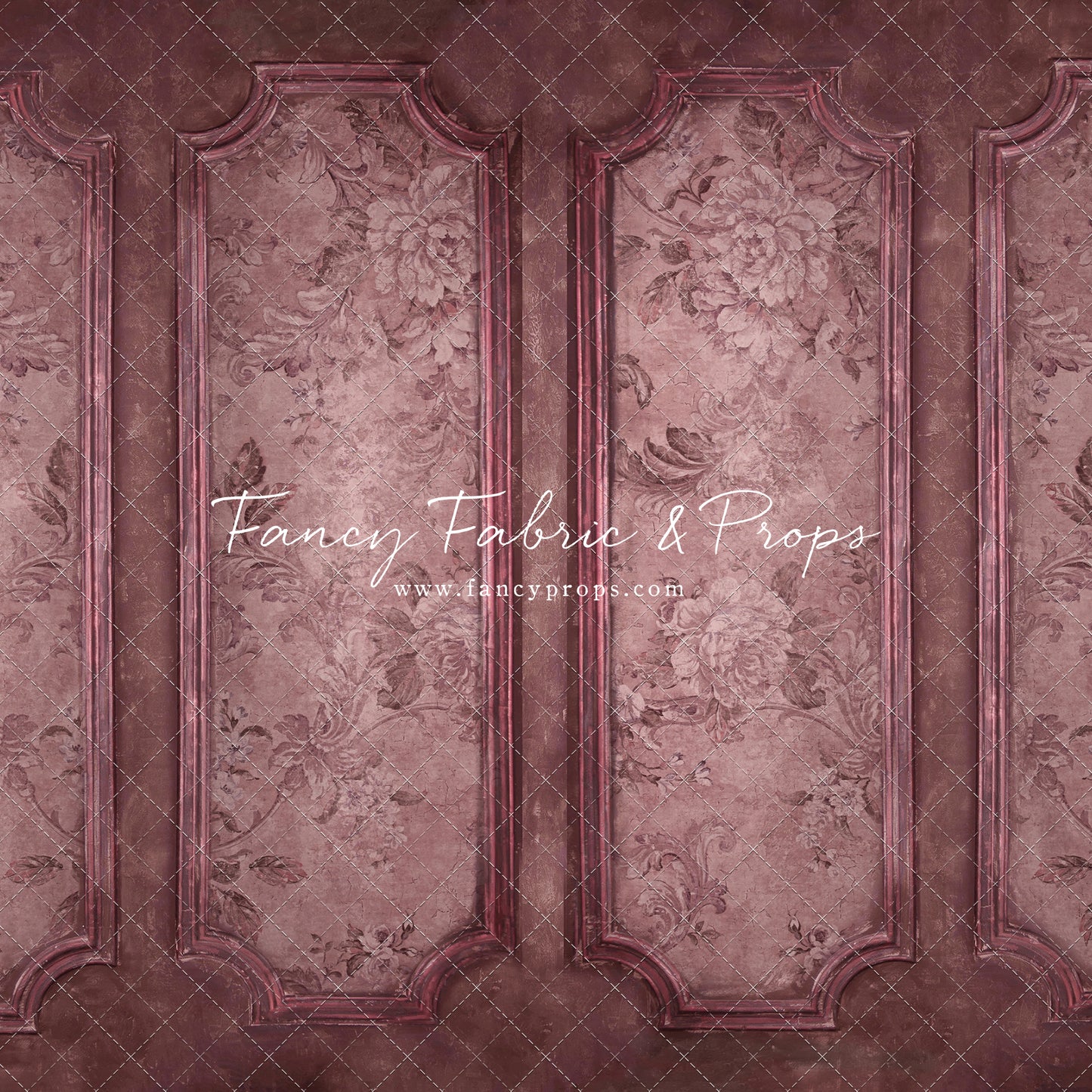 Rose Floral Wainscoting Wall