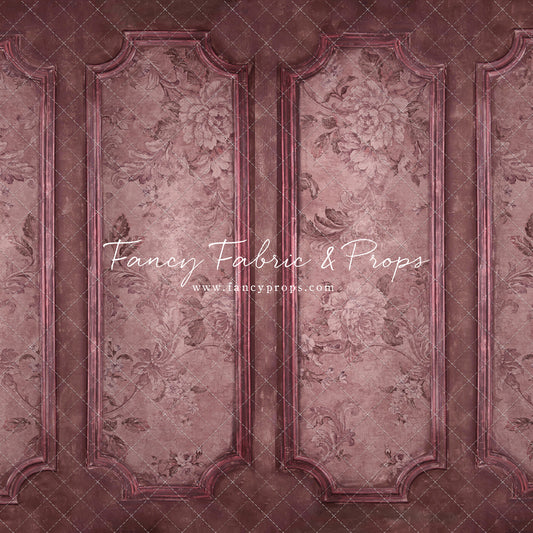 Rose Floral Wainscoting Wall